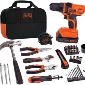 BLACK+DECKER 20V Max Drill & Home Tool Kit, 68 Piece (LDX120PK) BLACK+DECKER 20V Max Drill & Home Tool Kit, 68 Piece (LDX120PK)