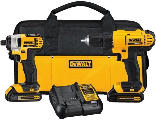 DEWALT 20V MAX Cordless Drill and Impact Driver, Power Tool Combo Kit with 2 Batteries and Charger (DCK240C2) DEWALT 20V MAX Cordless Drill and Impact Driver, Power Tool Combo Kit with 2 Batteries and Charger (DCK240C2)