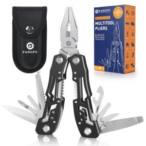 14-In-1 Multitool with Safety Locking, Professional Stainless Steel Multitool Pliers Pocket Knife, Bottle Opener, Screwdriver with Nylon Sheath ,Apply to Survival,Camping,... 14-In-1 Multitool with Safety Locking, Professional Stainless Steel Multitool Pliers Pocket Knife, Bottle Opener, Screwdriver with Nylon Sheath ,Apply to Survival,Camping,...