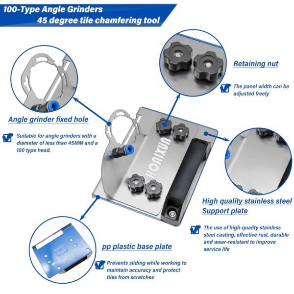 45 Degree Tile Chamfering Tool HOAIXUN Review Best Angle Grinder Stand for Precision Cutting 45 Degree Tile Chamfering Tool HOAIXUN Review Best Angle Grinder Stand for Precision Cutting