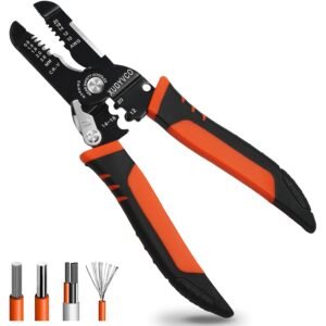 5-In-1 Wire Stripper Tool, 3rd Generation Wire Strippers for 10-20 AWG Electric Wire, 7IN Multifunctional Electrician Cable Stripper for Stripping, Cutting, Crimping,... 5-In-1 Wire Stripper Tool, 3rd Generation Wire Strippers for 10-20 AWG Electric Wire, 7IN Multifunctional Electrician Cable Stripper for Stripping, Cutting, Crimping,...