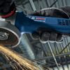 Bosch GWS10-450P Angle Grinder Review Powerful Ergonomic Design and Multi-Grip Paddle Switch