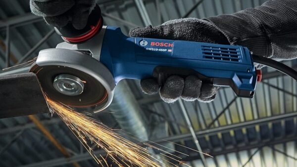 Bosch GWS10-450P Angle Grinder Review Powerful Ergonomic Design and Multi-Grip Paddle Switch