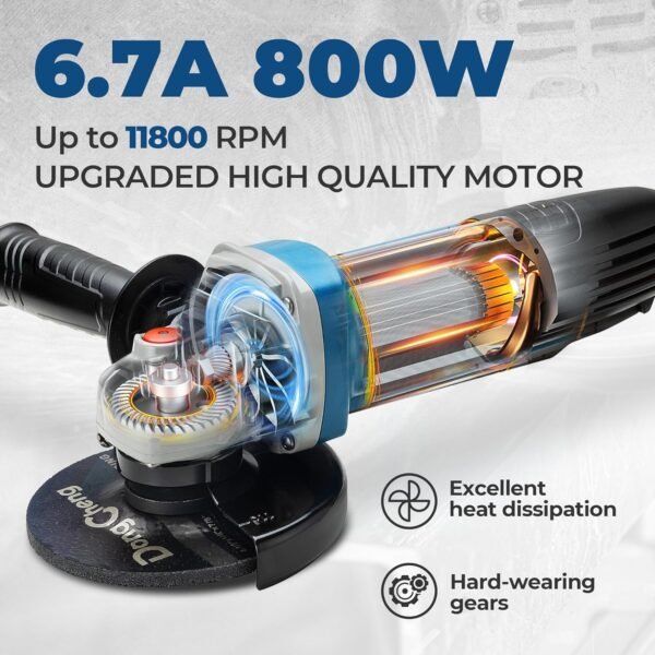 Comprehensive Dong Cheng Angle Grinder DSM14-115 Review Powerful Corded Electric Tool