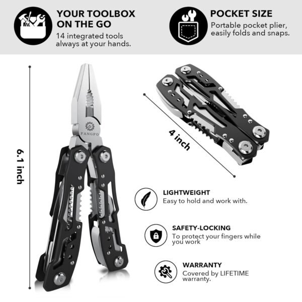 Comprehensive Review of fangfo 14-in-1 Multitool Stainless Steel Hand Tools