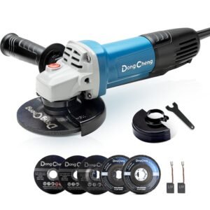 DongCheng Angle Grinder 4-1/2 inch 6.7-Amp Paddle Switch 11800RPM Power Electric Grinder Tools with Cutting & Grinding Wheels, Flap Discs, Auxiliary Handle for Metal & Rust... DongCheng Angle Grinder 4-1/2 inch 6.7-Amp Paddle Switch 11800RPM Power Electric Grinder Tools with Cutting & Grinding Wheels, Flap Discs, Auxiliary Handle for Metal & Rust...