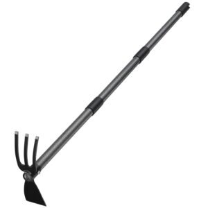 Hoe Garden Tool, 45 Inch Garden Hoe Long Handle for Weeding, Hoe Cultivator 2 in 1 Hand Garden Tools for Gardening Planting Hoe Garden Tool, 45 Inch Garden Hoe Long Handle for Weeding, Hoe Cultivator 2 in 1 Hand Garden Tools for Gardening Planting