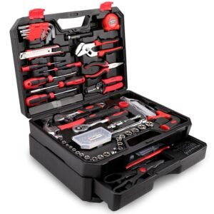 KingTool 325 Piece Home Repair Tool Kit, General Home/Auto Repair Tool Set, Toolbox Storage Case with Drawer, General Household Tool Kit - Perfect for Homeowner, Diyer, Handyman KingTool 325 Piece Home Repair Tool Kit, General Home/Auto Repair Tool Set, Toolbox Storage Case with Drawer, General Household Tool Kit - Perfect for Homeowner, Diyer, Handyman