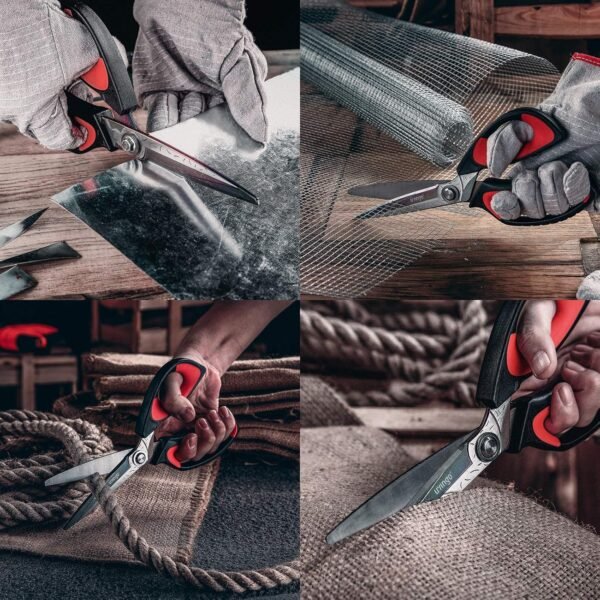LIVINGO Heavy Duty Scissors Review Durable Titanium Coated Stainless Steel Shears