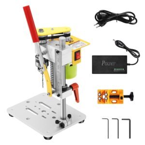 Mini Bench Drill Press, LAKIX Small Benchtop Drill Press High Precison, Low Noise, Compact Size Desktop Drilling Machine, 7-Speed B10 Chuck for Handicraft, DIY Jewelry Making,... Mini Bench Drill Press, LAKIX Small Benchtop Drill Press High Precison, Low Noise, Compact Size Desktop Drilling Machine, 7-Speed B10 Chuck for Handicraft, DIY Jewelry Making,...