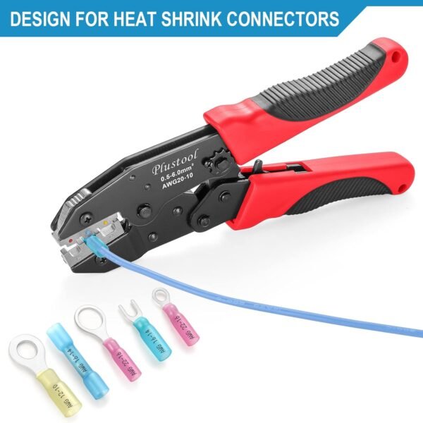 Professional Crimping Tool Review for Heat Shrink Connectors Plustool K-BM-104-US
