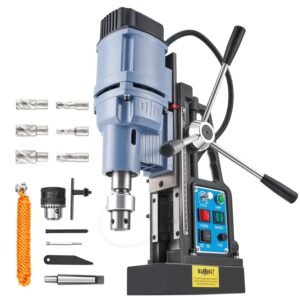 ZELCAN Magnetic Drill Press with 6 Drill Bits, 1550W Mag Drill Press with 2" Dia. 3125 lbf/13900N Mag Force, 650 rpm Power Magnetic Drill with Stepless Speed & Reversible... ZELCAN Magnetic Drill Press with 6 Drill Bits, 1550W Mag Drill Press with 2" Dia. 3125 lbf/13900N Mag Force, 650 rpm Power Magnetic Drill with Stepless Speed & Reversible...